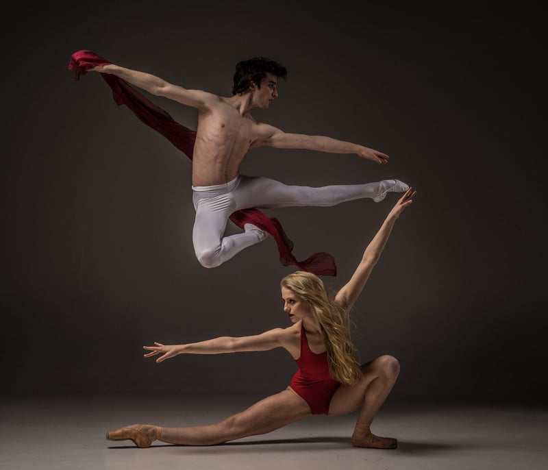 Acrobat Performing Graceful Routine