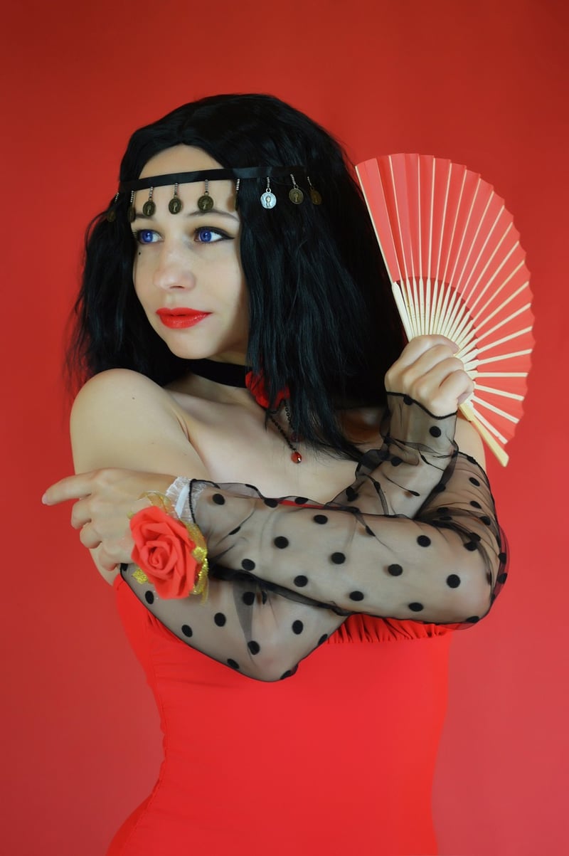 Fortune Teller Gazing into Crystal Ball